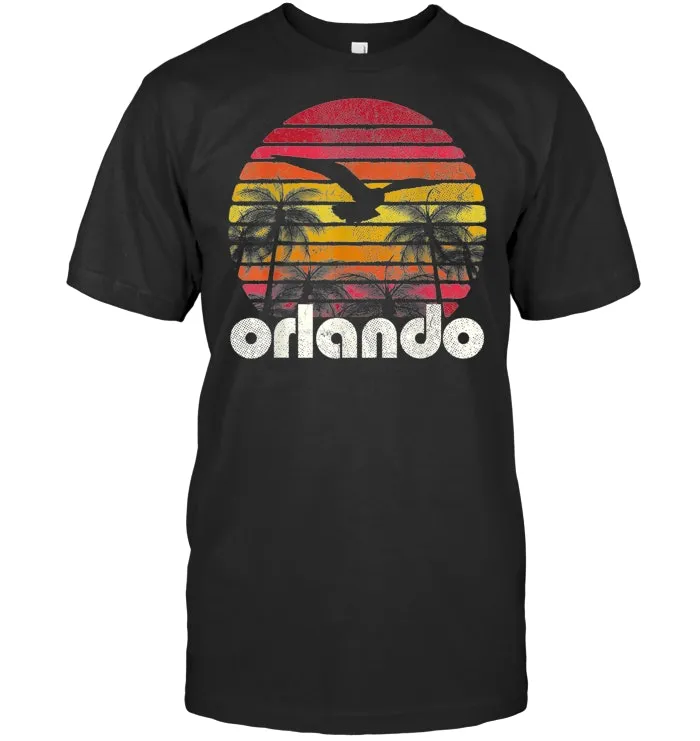 Vintage Retro Orlando Fl Florida 70's 80's Style T Shirt