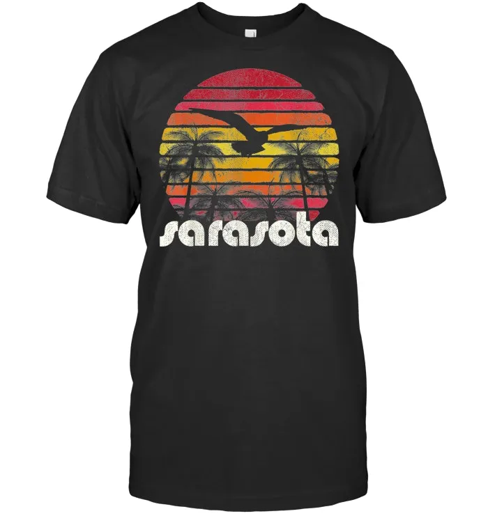 Vintage Retro Sarasota Florida 60's 70's 80's Style T Shirt