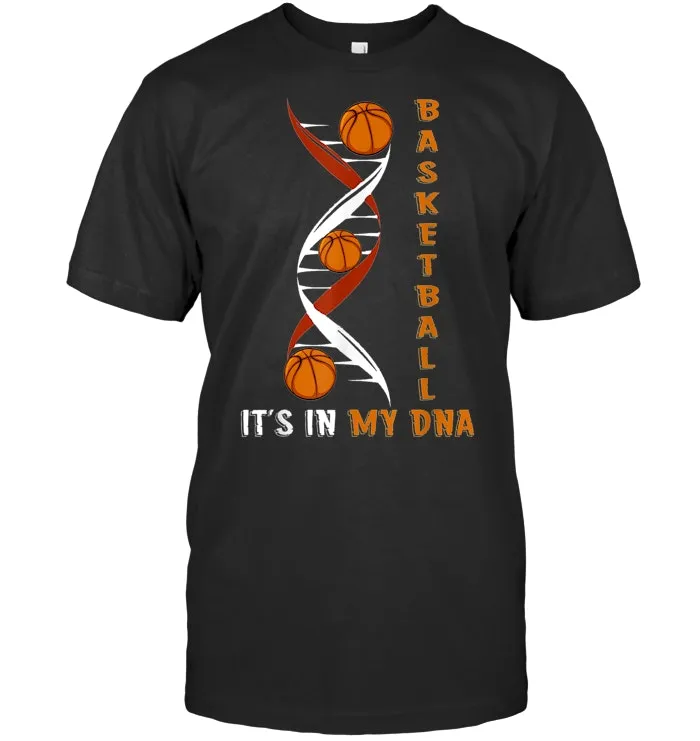 It's In My Dna Fingerprints Basketball Game T Shirts