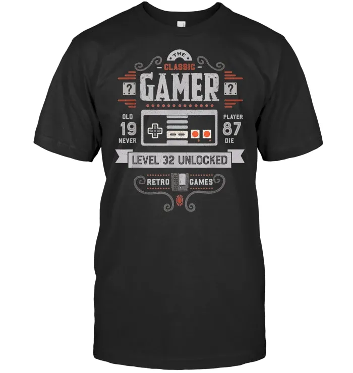 Vintage 1987 Birthday Shirt Gamer 32 birthday Gift Ideas