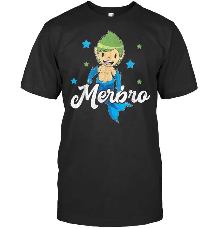 Merbro T Shirt Brother Of A Mermaid Birthday TShirt Gift Tee
