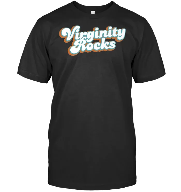 Virginity Rocks Retro Vintage 60s 70s Style Premium T Shirt
