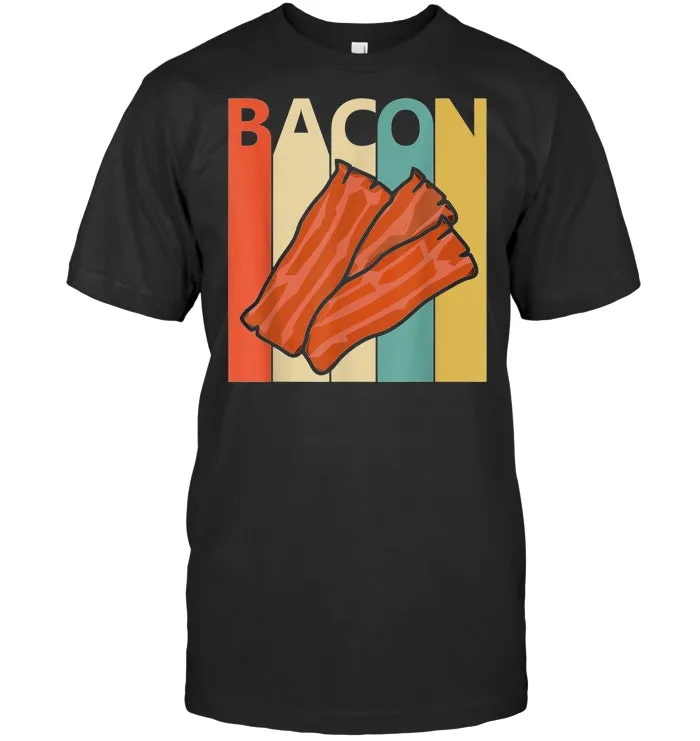 Vintage Retro Bacon T shirt