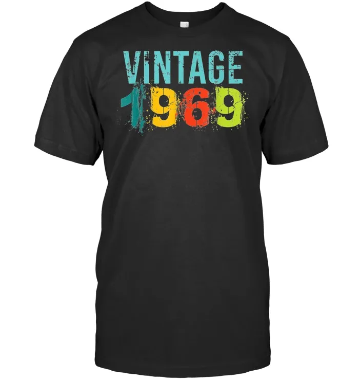 Vintage 1969 50th Birthday 1960's Retro Gift T Shirts