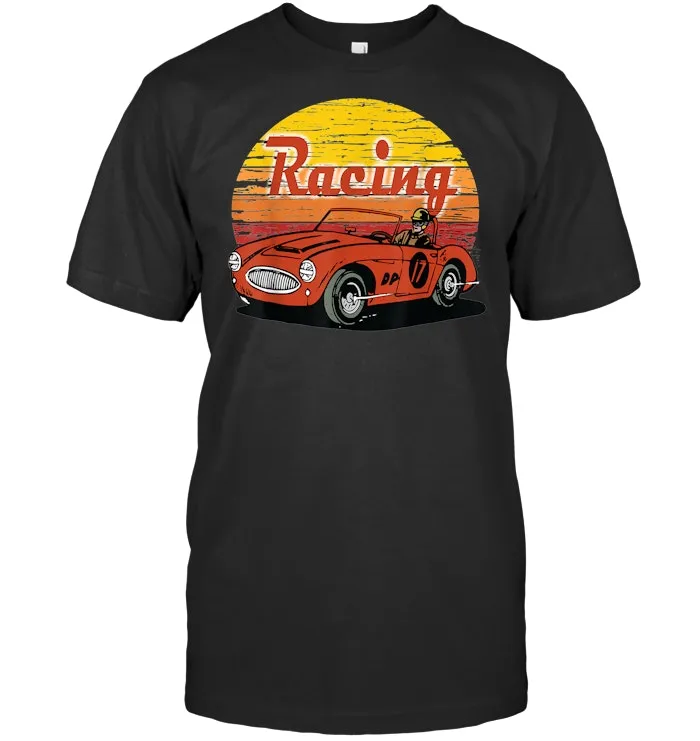 Mens Cool Racing Car Retro Vintage Race Car 60's Driver Gift  T Shirt