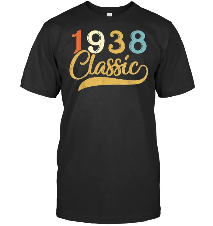 Classic Retro 1938 81st yrs old Classic Birthday T Shirt