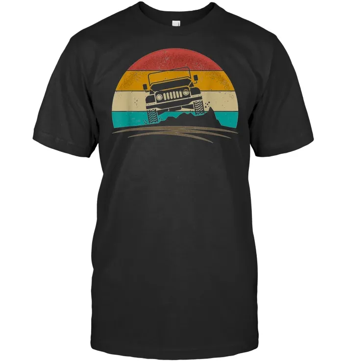 Vintage Jeeps 4x4 Retro 70s Distressed Off Road Men Women T Shirt