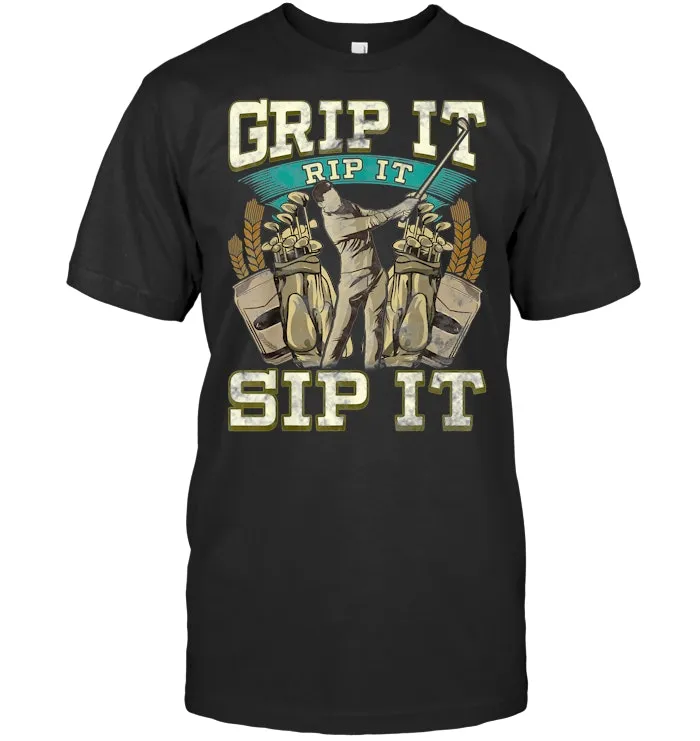 Funny Golf Gear Golfer Beer Lover Golfing Gift T Shirt