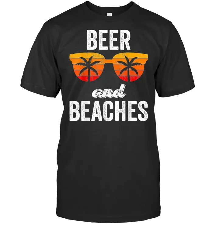 Beer And Beaches Hola Beaches Tank Top Vacay Funny Summer T Shirt