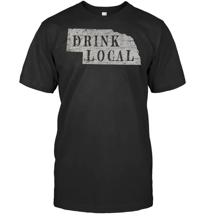 Vintage Drink local craft beer Nebraska  T Shirt