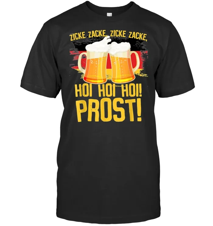 Prost Toast Oktoberfest Beer German Celebration Bier Cheer T Shirt