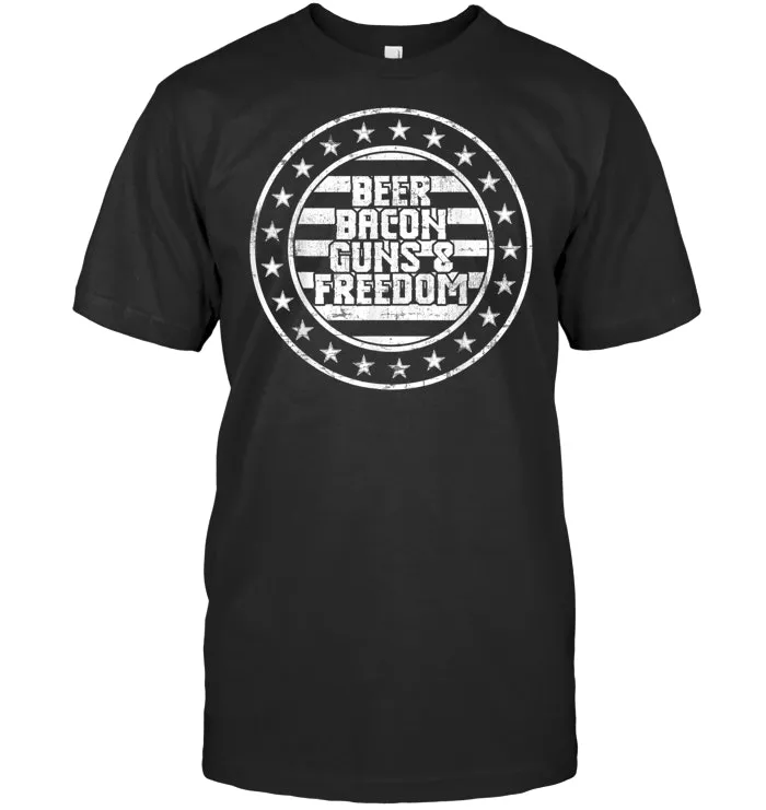 Beer Bacon Guns Freedom Tshirt T Shirt