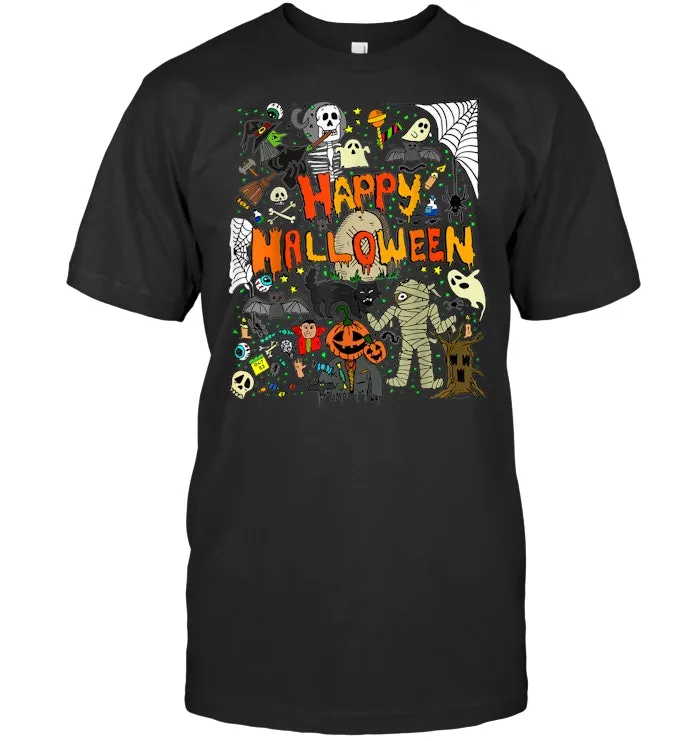 Happy Halloween Scary Retro Gift  T Shirt