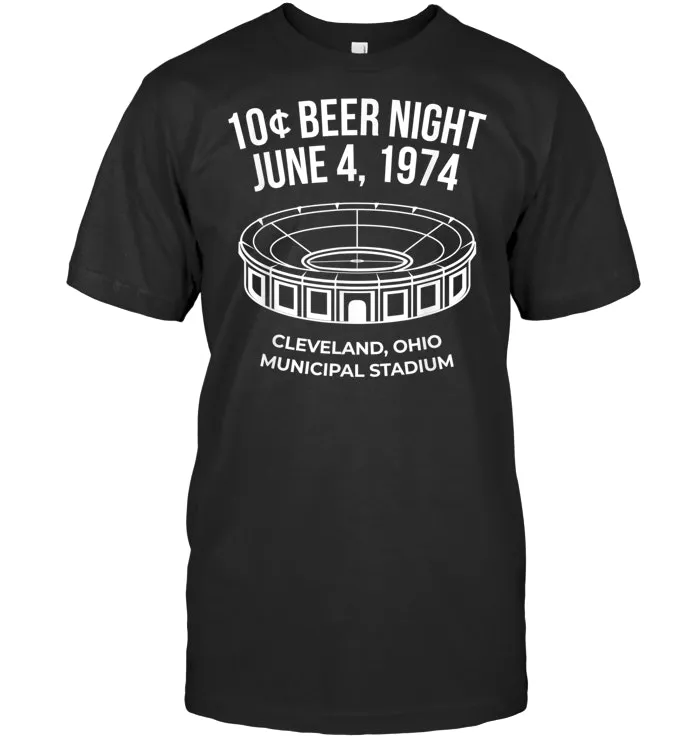 Cleveland Baseball Shirt Retro 10 Cent Beer Night T Shirt