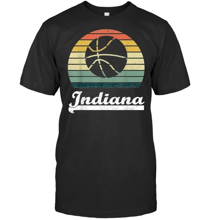 Vintage Retro Indiana Basketball Player Men Women Gift T Shirt