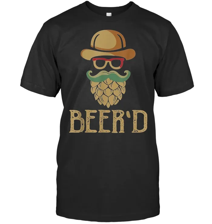 Beer'd T Shirt Vintage Beard For Craft Beer Lovers
