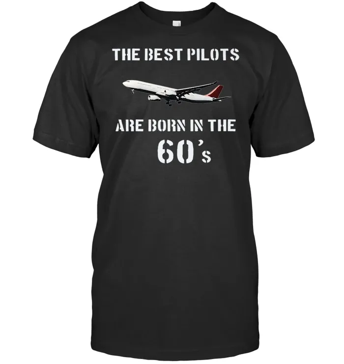 Birthday 1960s Pilots Veteran T Shirt Pilot Gift Premium T Shirt