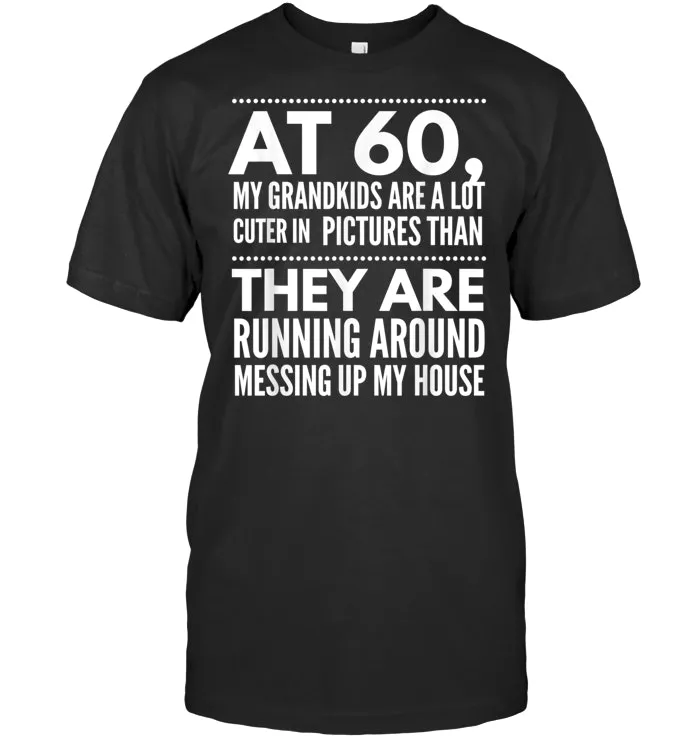 Grandkids Happy Sixty 60th Birthday Gag Gift Saying T Shirt