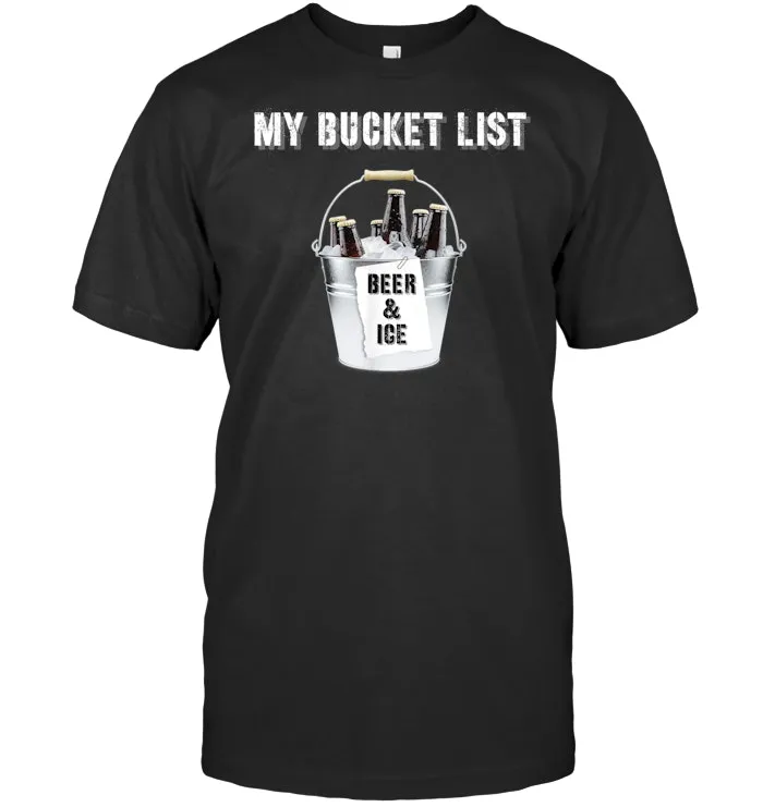 My Bucket List   Beer ice Beach Party Fun   Mens Womens T Shirt