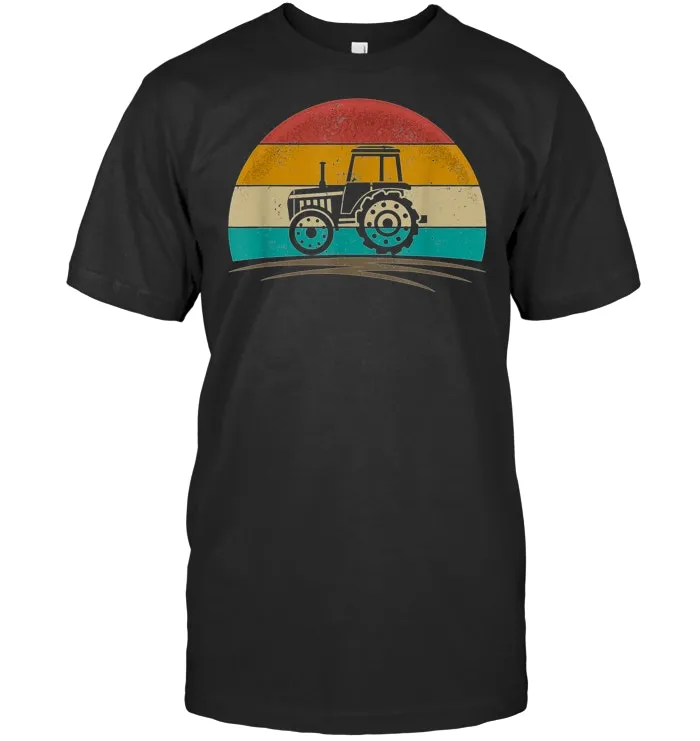 Vintage Tractor Ranch Retro 70s Distressed Farmer Men Women T Shirt