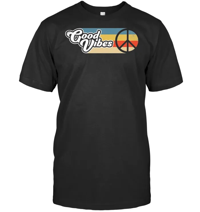 GOOD VIBES RETRO VINTAGE PEACE OF THE 50'S AND 60'S T Shirt