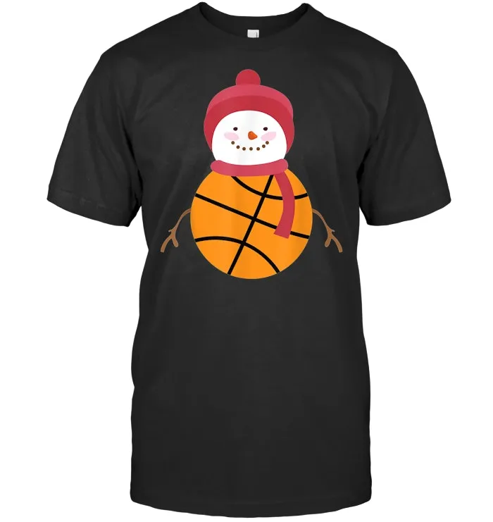 Christmas Basketball Shirt Snowman Christmas Gift Basketball T Shirt
