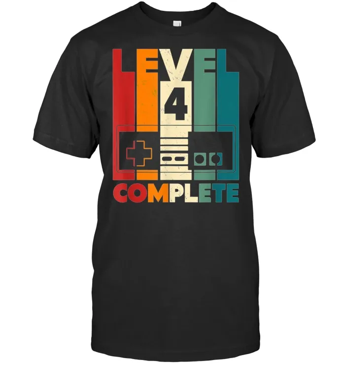 Vintage Retro Level 4 Complete T Shirt