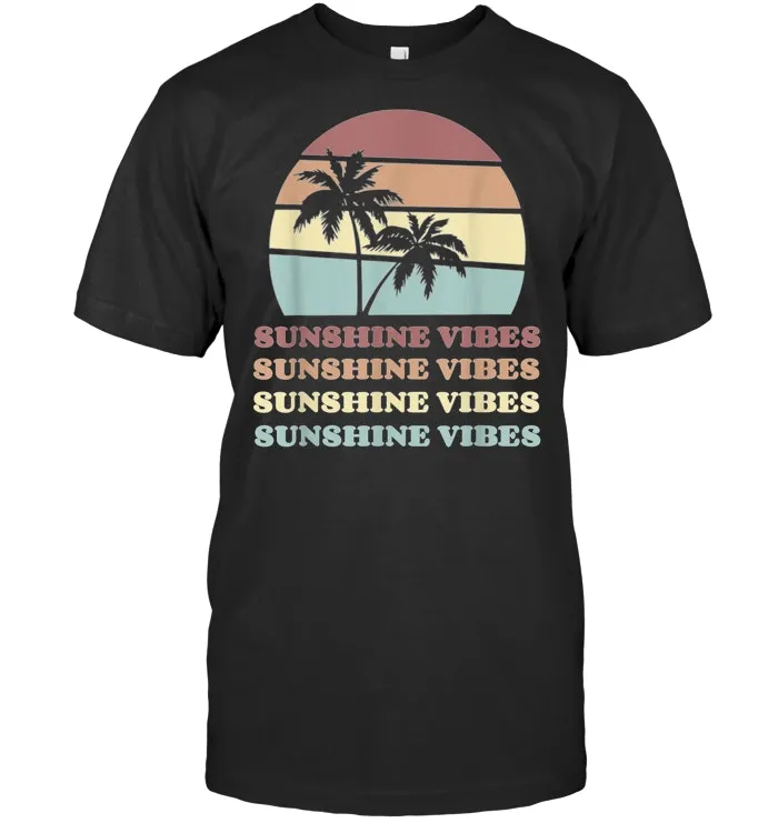 Summer Sunshine Vibes Retro T Shirt