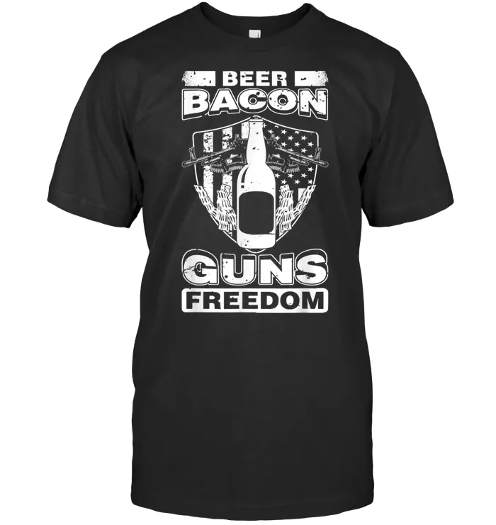 Beer Bacon Guns Freedom Tshirt