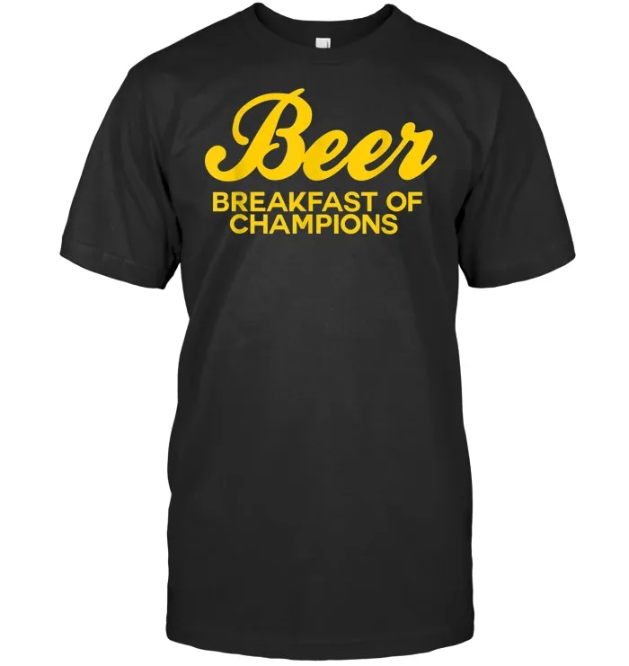 Beer Breakfast of Champions t shirt vintage inspired Funny T Shirt
