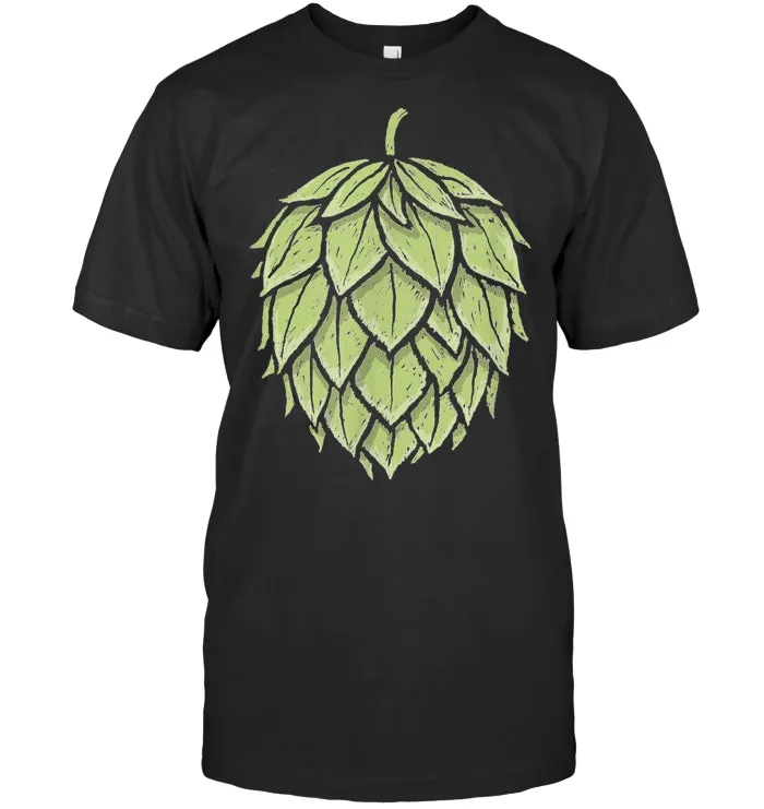 Retro Hops Lover Vintage Minimalist Beer Graphic  T Shirt