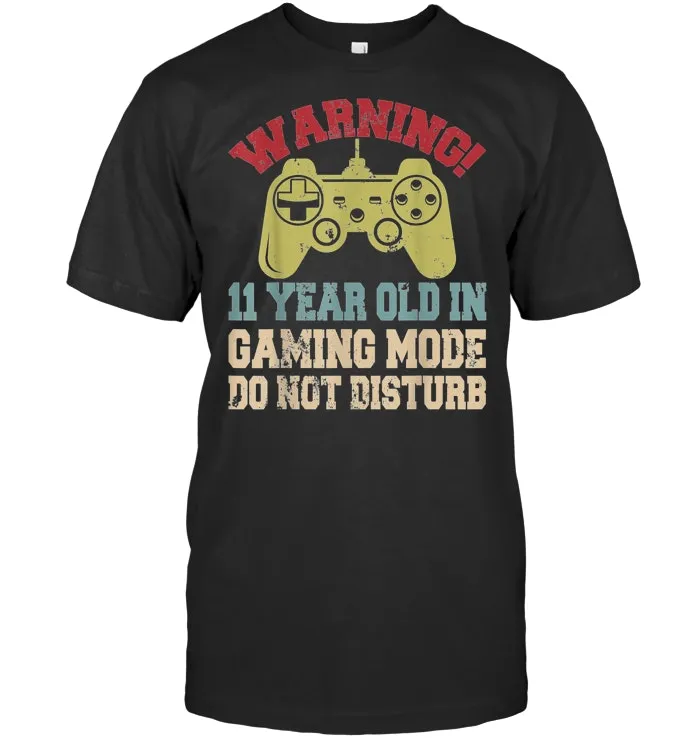 11th Birthday Gaming Mode Shirt 11 Year Old Gamers Gifts T Shirt