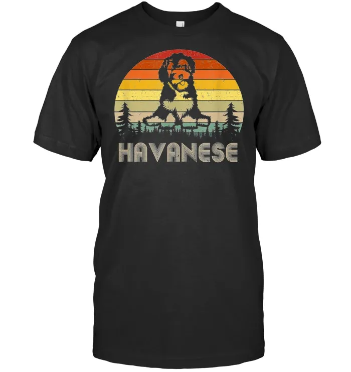 Havanese Vintage Dog Retro 70'S T Shirt