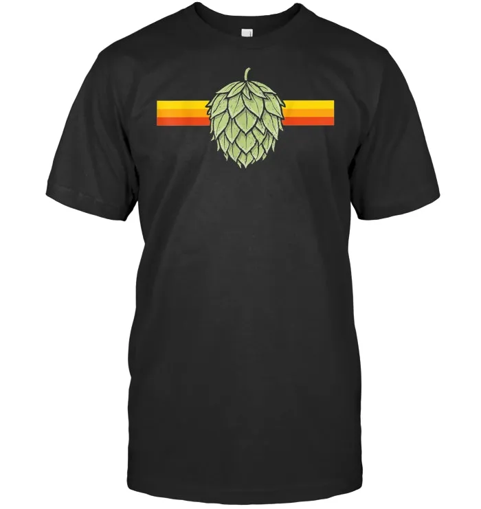 Retro Hops Lover Vintage Eighties Vibe Beer Graphic  T Shirt