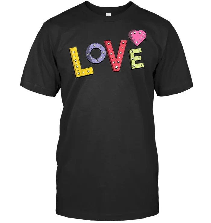 Vintage Love, heart Valentine day gift, Retro 60s love T Shirt