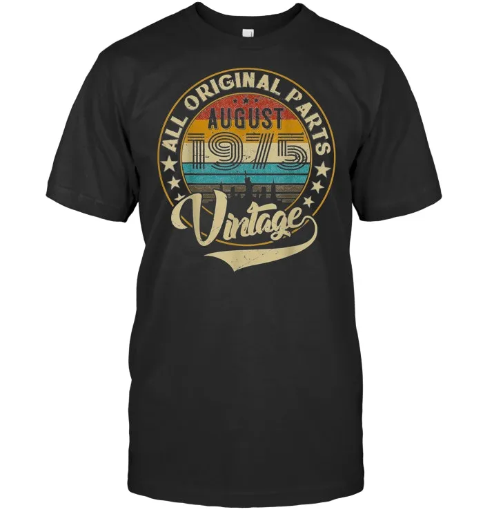 Classic 44th birthday gift Vintage retro 90's August 1975 T Shirt