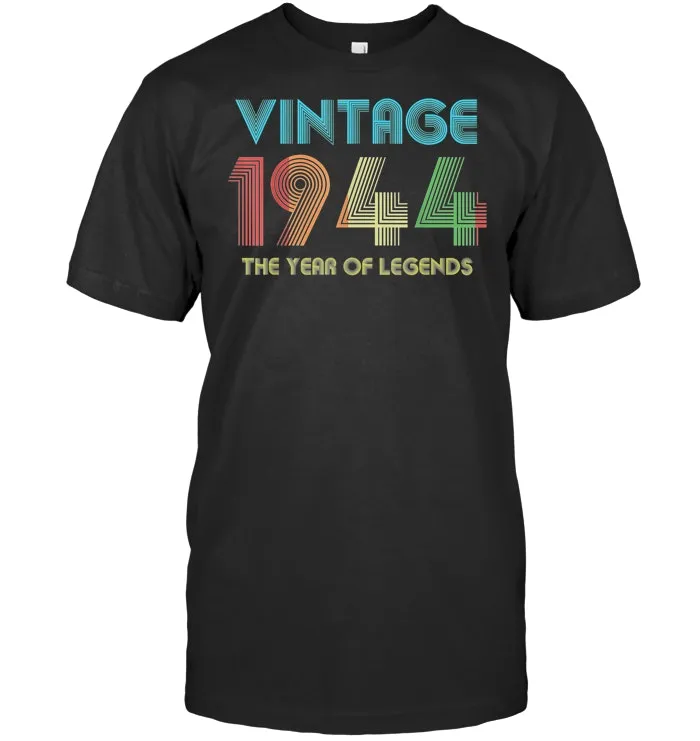 Men's Vintage 1944 75th Birthday Gift 75 Years Old T Shirt