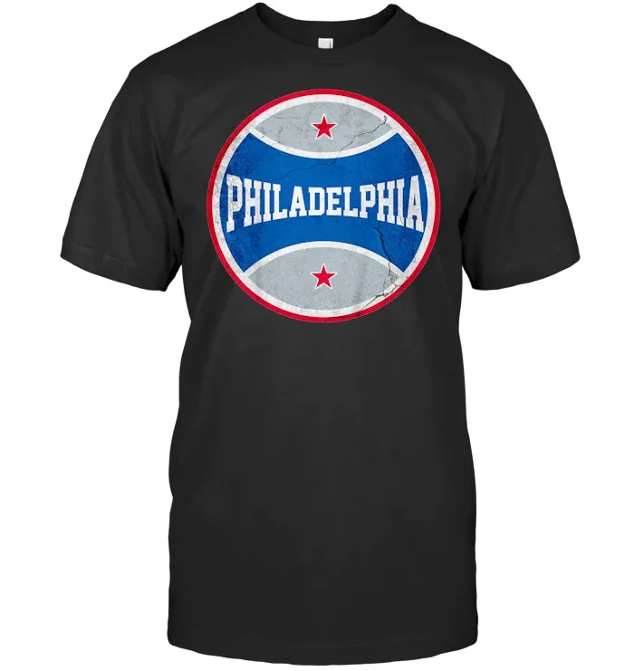 Retro Philadelphia Basketball T Shirt