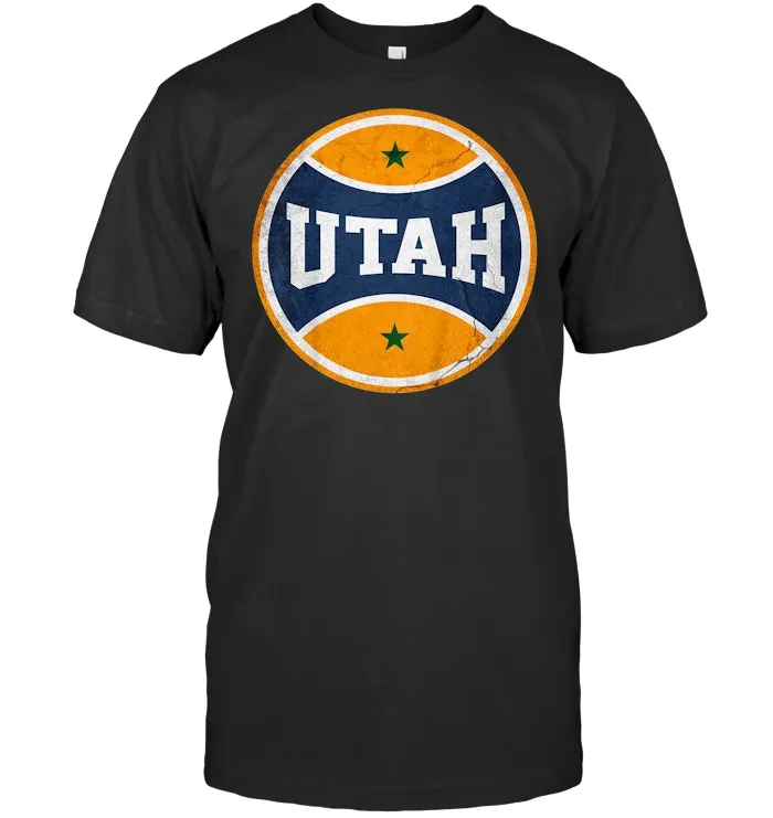 Retro Utah Salt Lake Basketball T Shirt