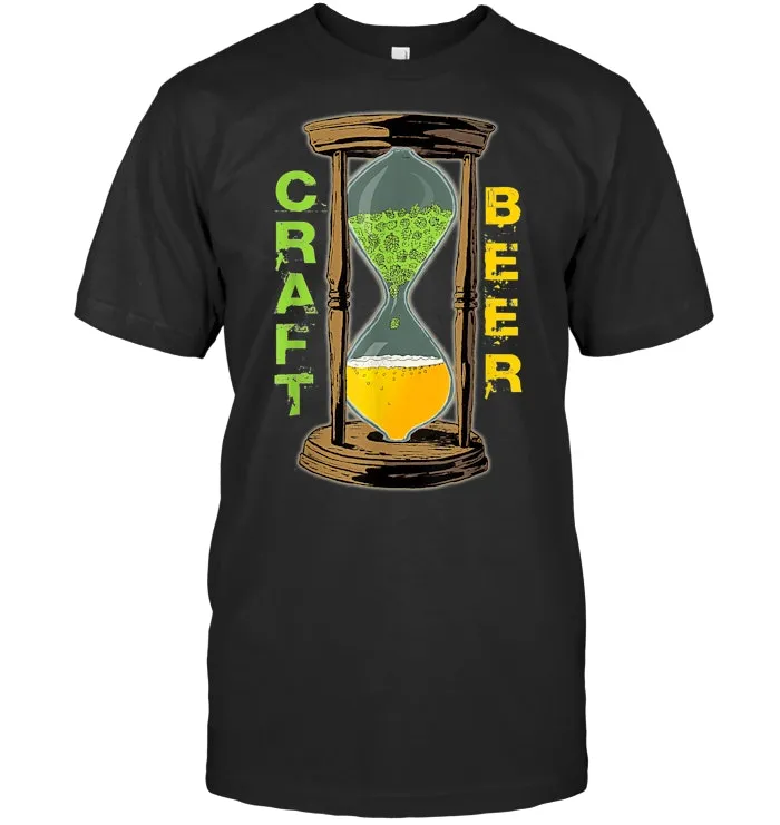 Craft Beer   Hops Hourglass Beer Shirt Gift For Men, Women