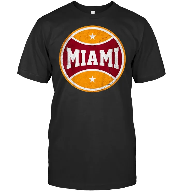 Retro Miami Florida Basketball T Shirt