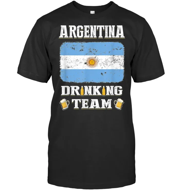 Argentina Drinking Team Funny Beer T Shirt