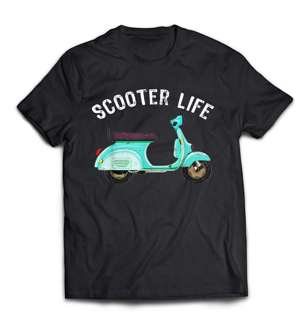B077X6HT1Q_Black_Org_Two wheels Classic Scooter, Motorbike, Moped Vintage Shirt_resize.jpeg