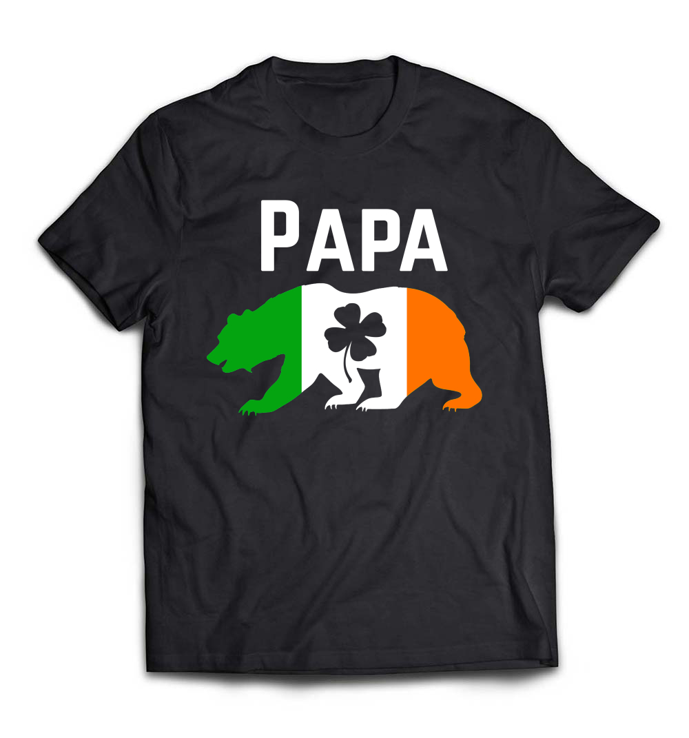 B079KSRKN4_Black_Org_Papa Irish Bear T-Shirt St Pattys Day Gift for Dads.jpeg