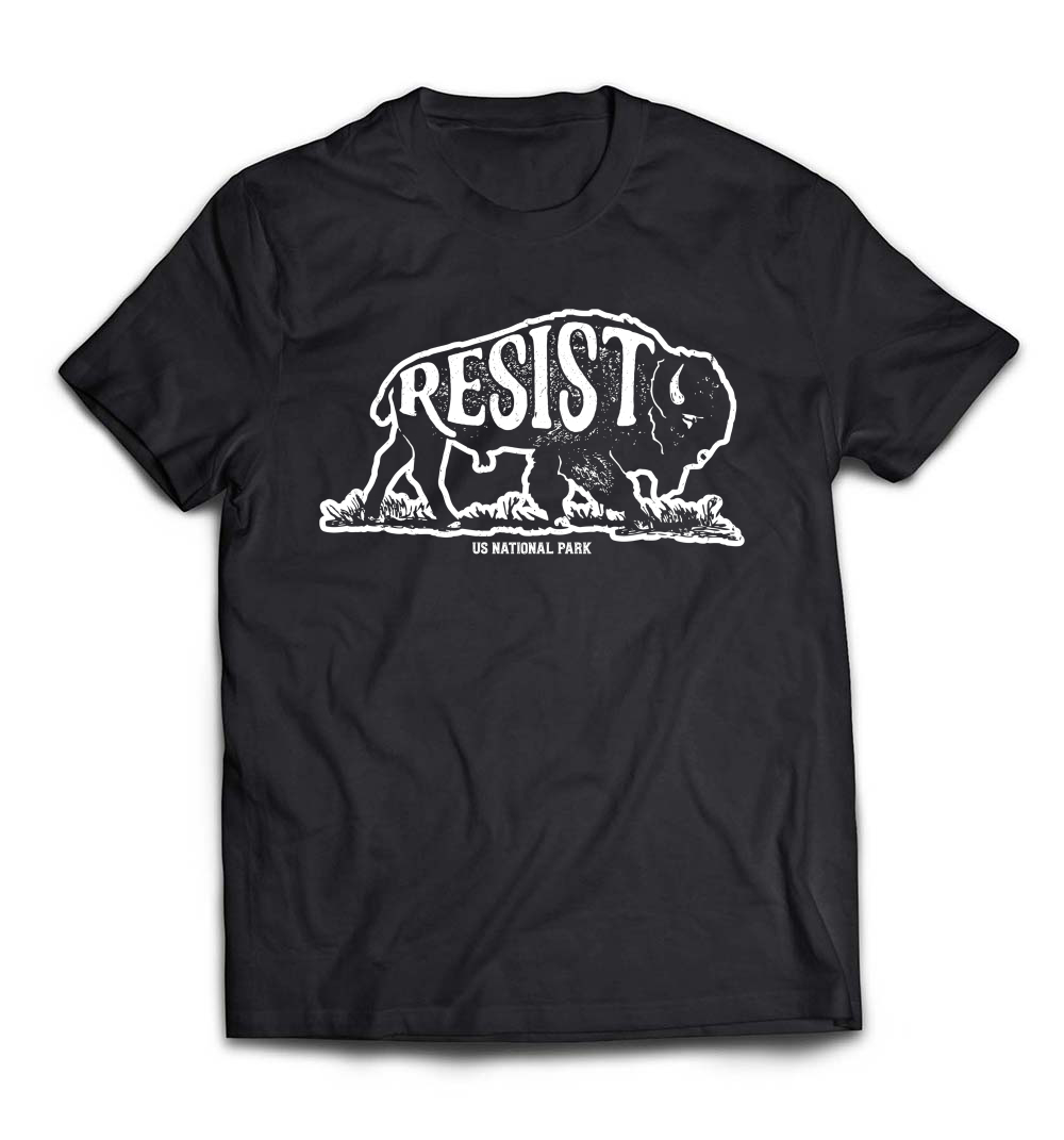 B079KWJ7JN_Black_Org_ALT US National Park Resist Service T shirt Bison Vintage.jpeg