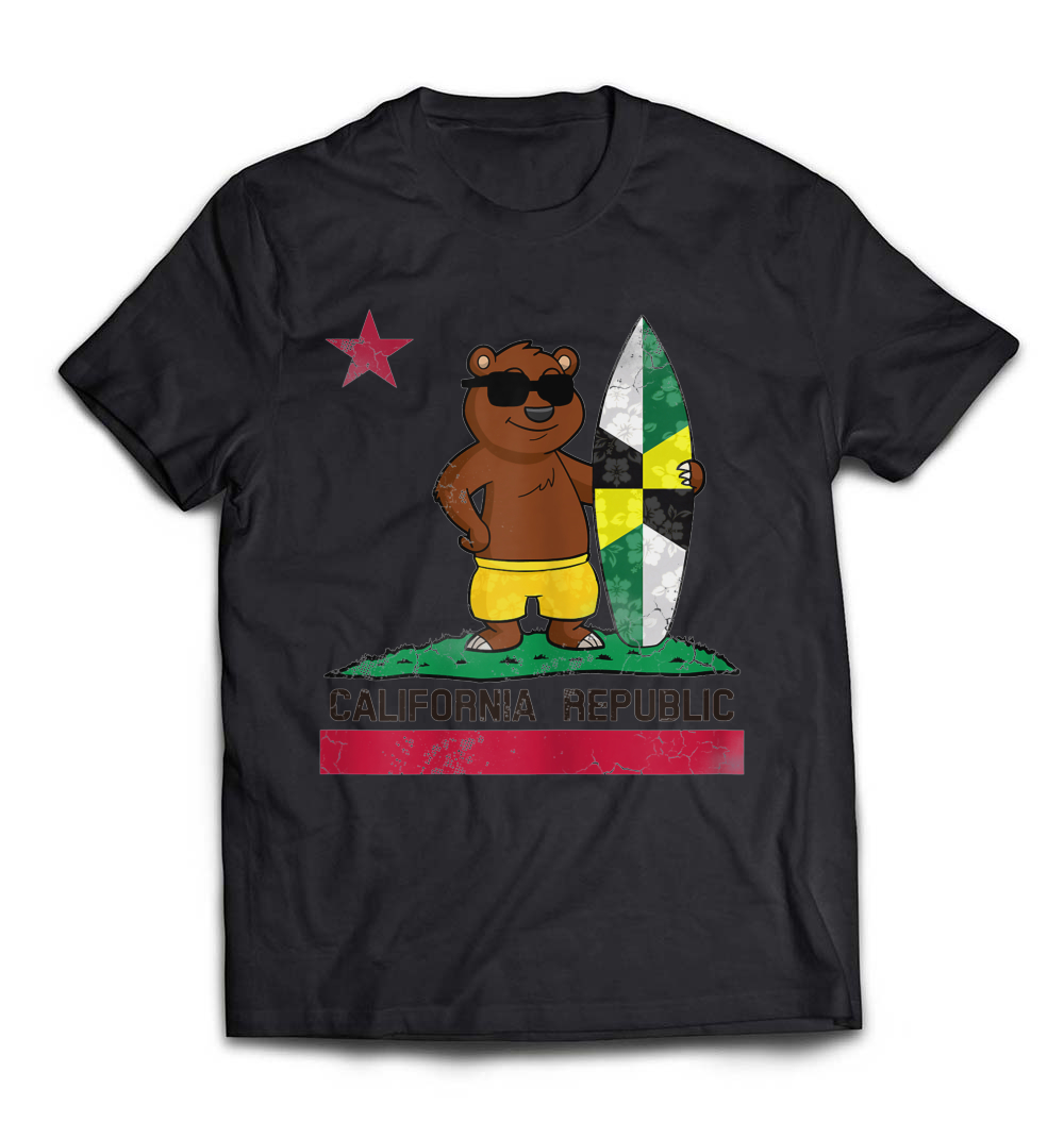 B07B997YT7_White_Org_Monterey Flag California Republic T-Shirt Surfer Bear Flag.jpeg