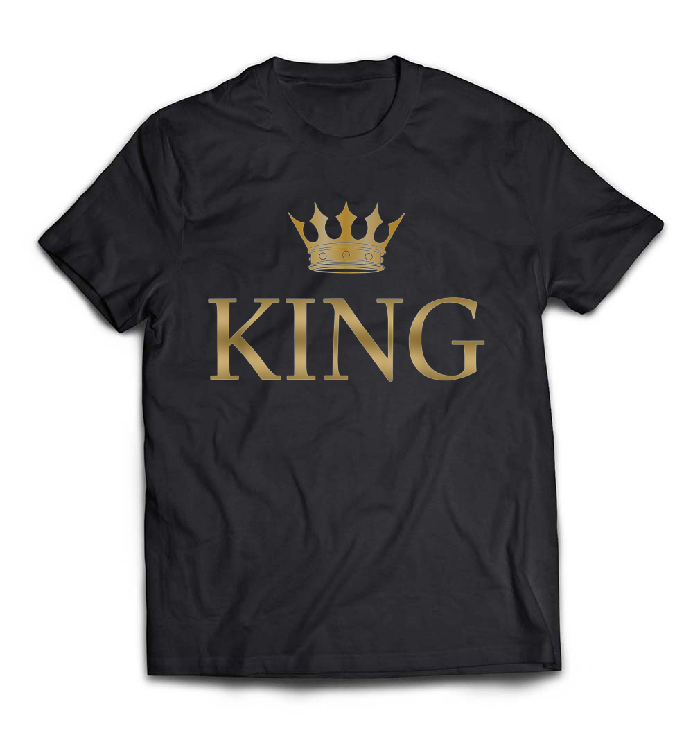 B07BF32NYS_Black_Org_King Gold Crown Birthday T-Shirt.jpeg
