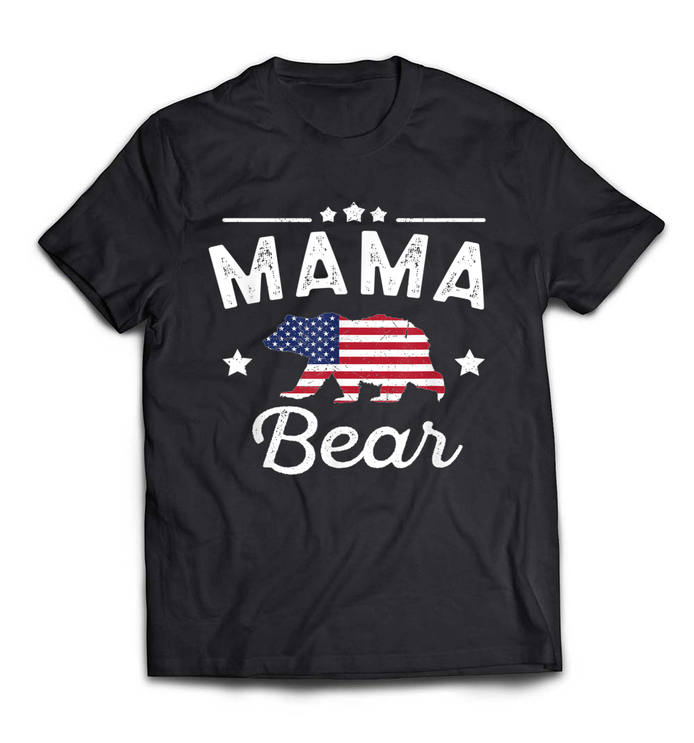 B07BF3L2SH_Black_Org_Mama Bear Patriotic Flag Matching 4th Of July T-shirt.jpeg