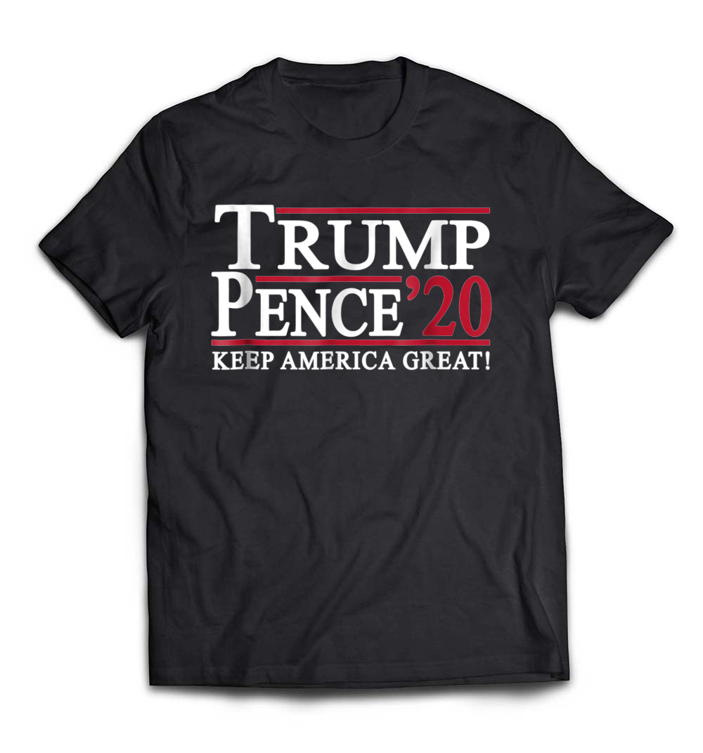 B07BFTGV5R_Black_Org_Trump Pence 2020 Slogan Keep America Great Tee Shirt.jpeg