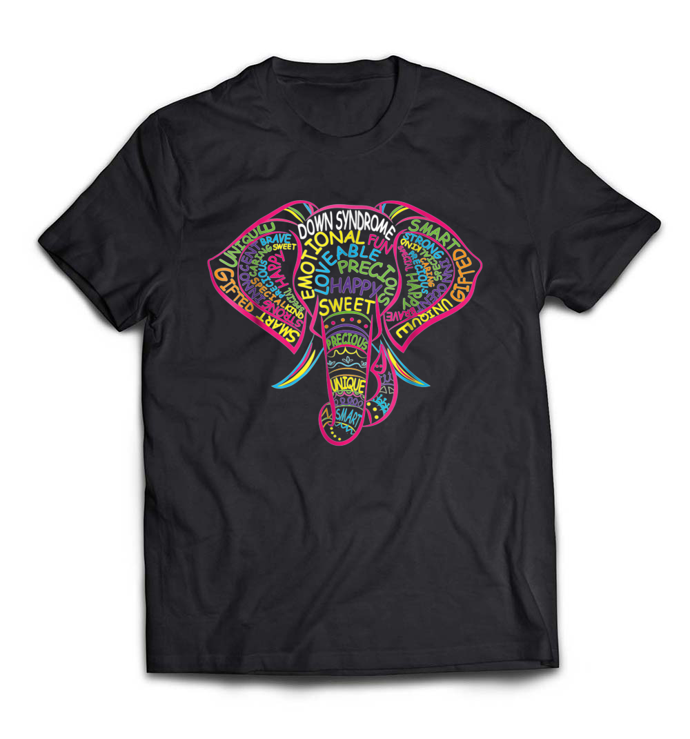 B07BFVDCBT_Black_Org_Down Syndrome Awareness Elephant Shirt.jpeg